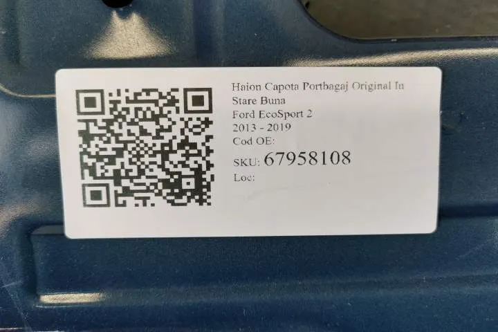 Haion Capota Portbagaj Original In Stare Buna Ford  EcoSport  2 [2013 - Foto 5