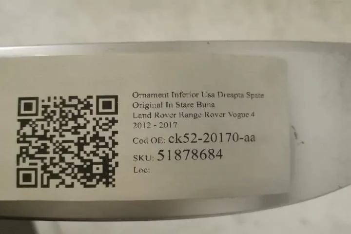 Ornament Inferior Usa Dreapta Spate Original In Stare Buna Land Rover - Foto 7