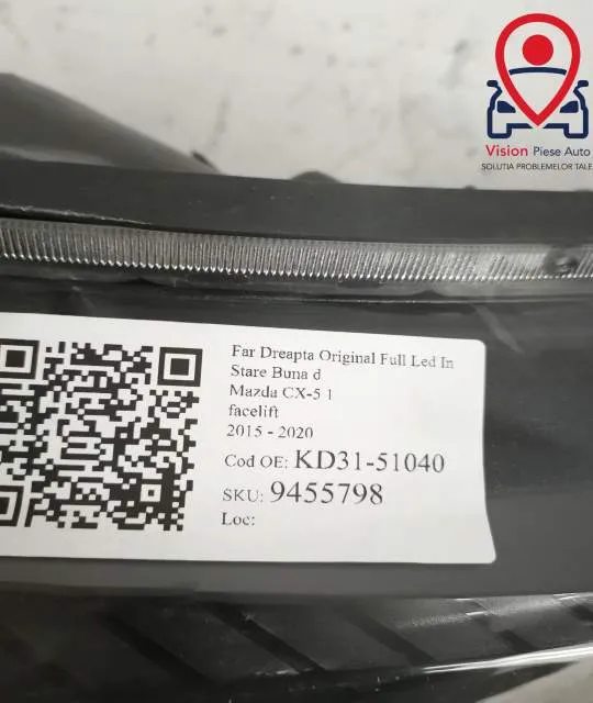 Far Dreapta Original Full Led In Stare Buna 1 lupa Mazda  CX-5  1  [fa - Foto 8