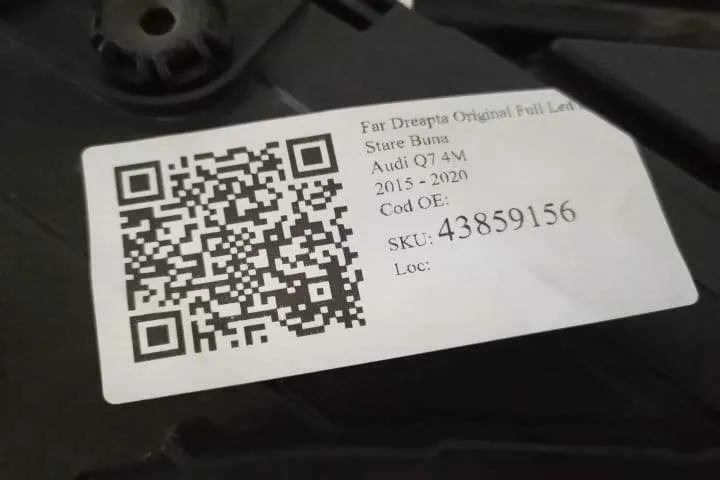 Far Dreapta Original Full Led In Stare Buna Audi  Q7  4M [2015 - 2020] - Foto 8