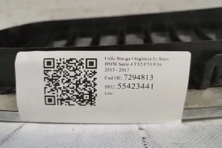 Grila Stanga Originala In Stare Buna BMW Seria 4 F32/F33/F36 [2013 - 2 - Foto 7