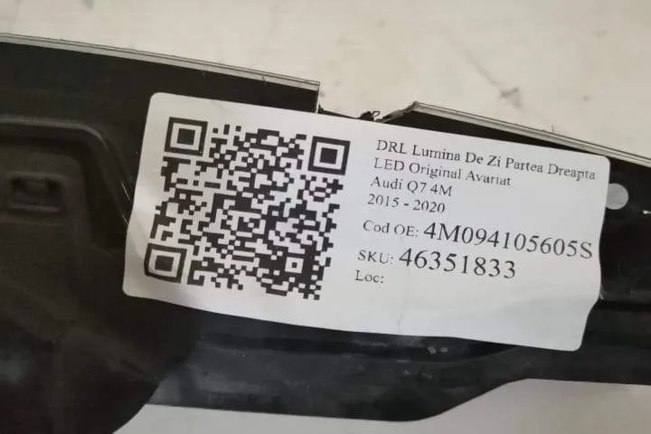 DRL Lumina De Zi Partea Dreapta LED Original Avariat Audi  Q7  4M [201 - Foto 6