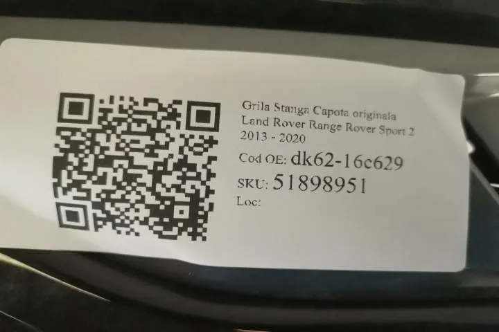 Grila Stanga Capota originala Land Rover  Range Rover Sport  2 [2013 - - Foto 7
