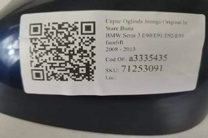 Capac Oglinda Stanga Original In Stare Buna BMW Seria 3 E90/E91/E92/E9 - Foto 7