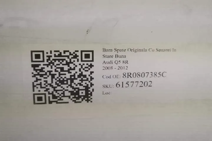 Bara Spate Originala Cu Senzori In Stare Buna  Audi  Q5  8R [2008 - 20 - Foto 8