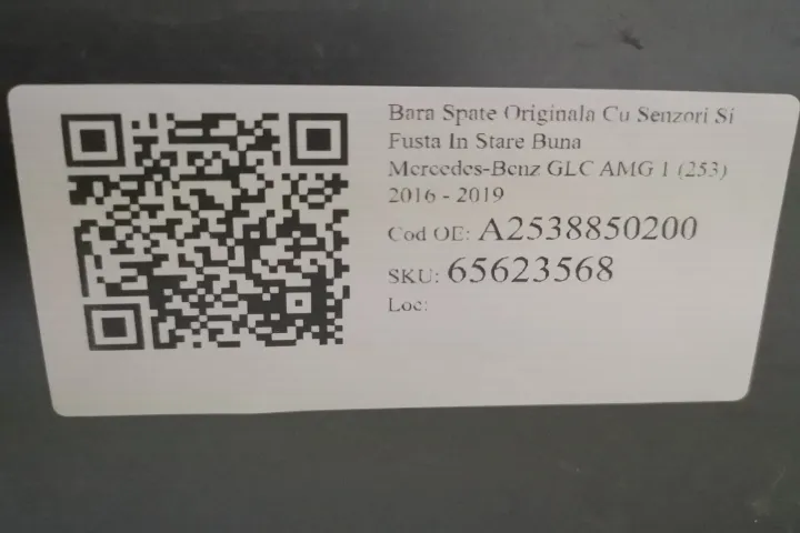 Bara Spate Originala Cu Senzori Si Fusta In Stare Buna Mercedes-Benz - Foto 8