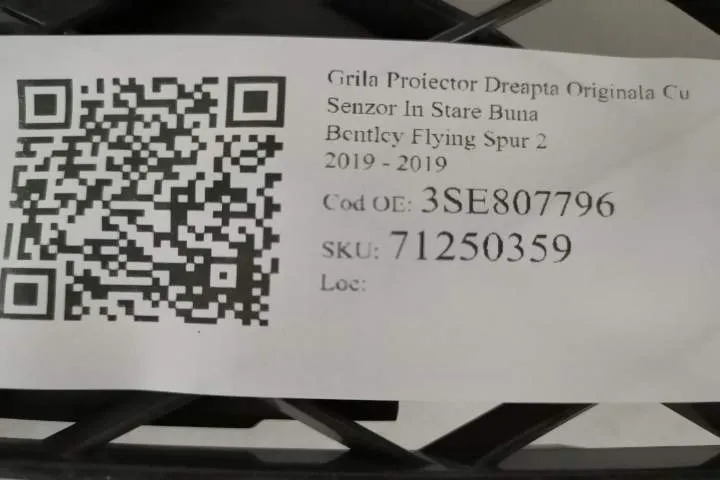 Grila Proiector Dreapta Originala Cu Senzor In Stare Buna Bentley  Fly - Foto 7