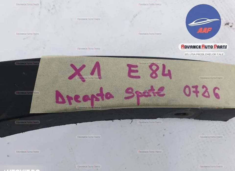 Bandou overfender dreapta spate BMW X1 E84 original in conditie buna. - Foto 6