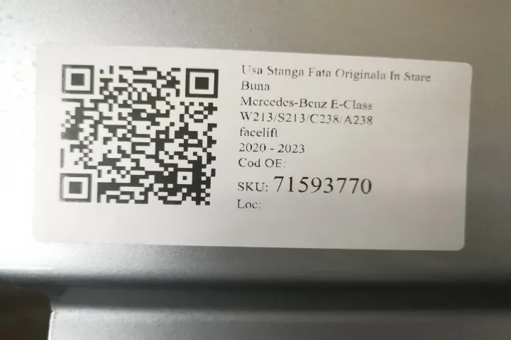 Usa Stanga Fata Originala In Stare Buna Mercedes-Benz  E-Class  C238 [ - Foto 7