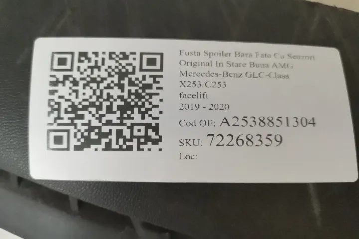 Fusta Spoiler Bara Fata Cu Senzori Original In Stare Buna AMG   Merced - Foto 7