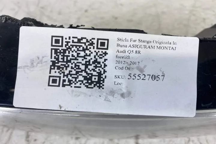 Sticla Far Stanga Originala In Stare Buna ASIGURAM MONTAJ Audi  Q5  8R - Foto 4
