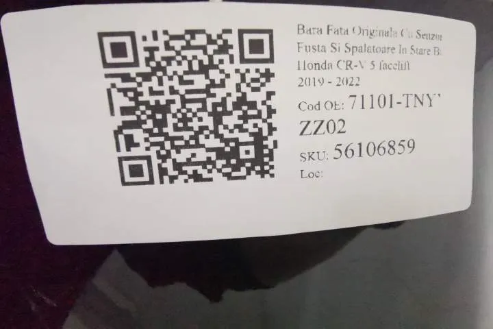 Bara Fata Originala Cu Senzori Fusta Si Spalatoare In Stare Buna Honda - Foto 8