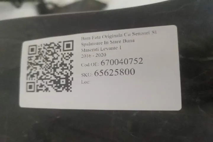 Bara Fata Originala Cu Senzori Si Spalatoare In Stare Buna Maserati  L - Foto 8
