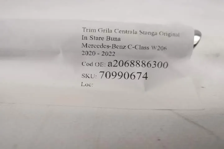 Trim Grila Centrala Stanga Original In Stare Buna Mercedes-Benz  C-Cla - Foto 7