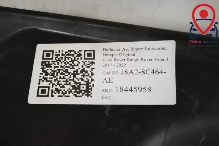 Deflector Aer Suport Intercooler Dreapta Original  Land Rover  Range R - Foto 7