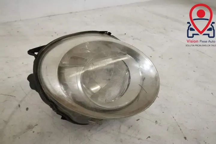 Far Dreapta Original Halogen Fara Prinderi Fiat  500 2 [2008 - 2015] - Foto 2