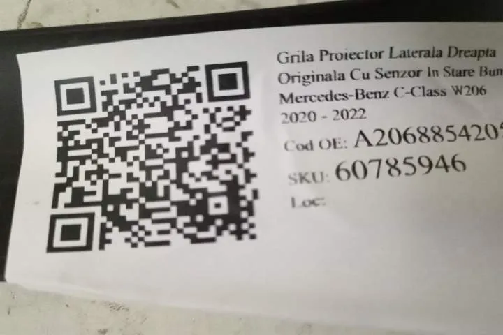 Grila Proiector Laterala Dreapta Originala Cu Senzor In Stare Buna Mer - Foto 7