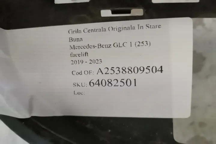Grila Centrala Originala In Stare Buna Mercedes-Benz  GLC  1  [facelif - Foto 7