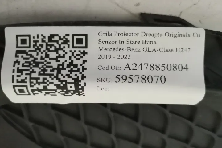 Grila Proiector Dreapta Originala Cu Senzor In Stare Buna  Mercedes-Be - Foto 7