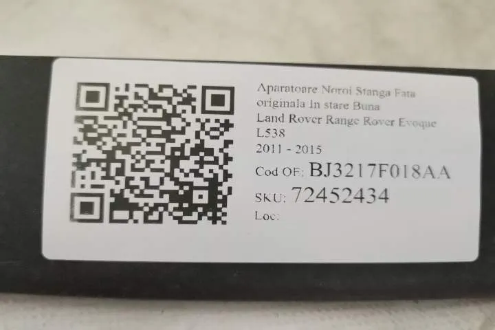 Aparatoare Noroi Stanga Fata originala In stare Buna Land Rover  Range - Foto 7