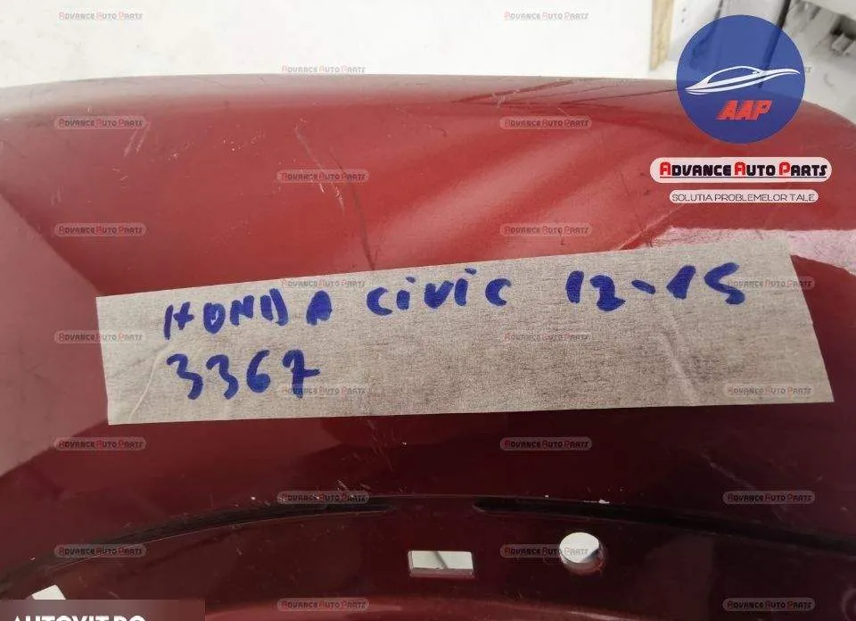 Bara fata Sport  cu spalatori, originala in stare buna. Honda  Civic - Foto 7
