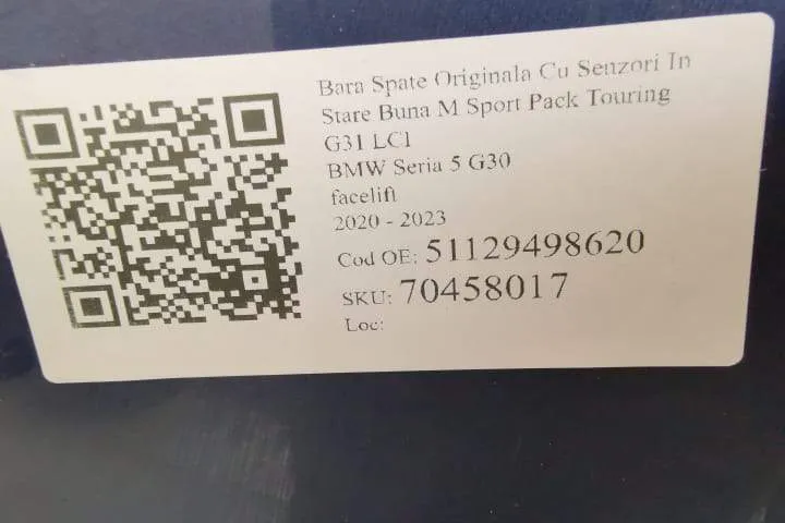 Bara Spate Originala Cu Senzori In Stare Buna M Sport Pack Touring G31 - Foto 7