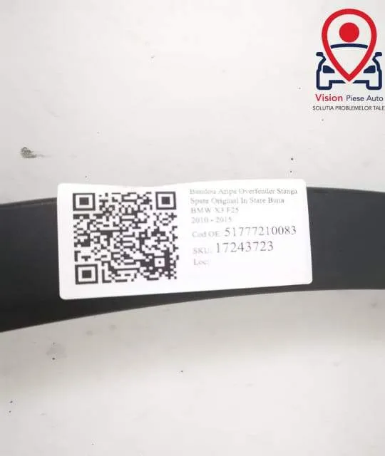 Bandou Aripa Overfender Stanga Spate Original In Stare Buna BMW  X3  F - Foto 7