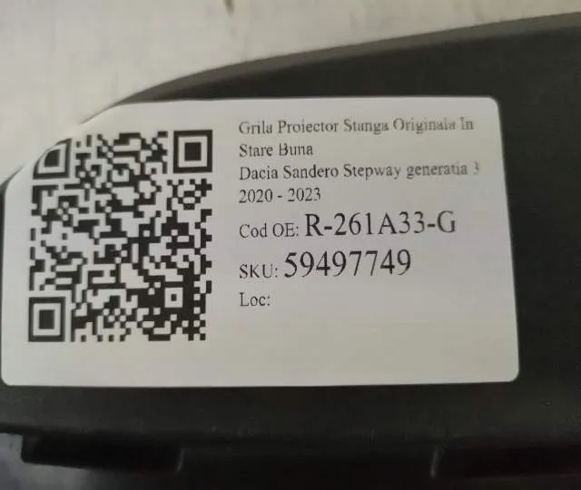 Grila Proiector Stanga Originala In Stare Buna Dacia  Sandero Stepway - Foto 7