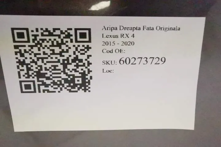 Aripa Dreapta Fata Originala Lexus  RX  4 [2015 - 2020] - Foto 7