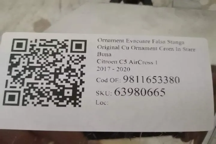 Ornament Evacuare Falsa Stanga Original Cu Ornament Crom In Stare Buna - Foto 7
