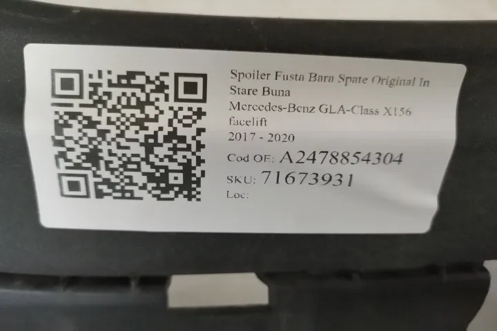 Spoiler Fusta Bara Spate Original In Stare Buna AMG Mercedes-Benz  GLA - Foto 7