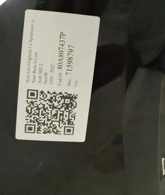 Bara Fata Originala Cu  Spalatoare In Stare Buna S-Line Audi  SQ5  2 [ - Foto 7