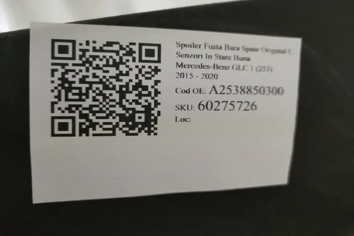 Spoiler Fusta Bara Spate Original Cu Senzori In Stare Buna Mercedes-Be - Foto 7