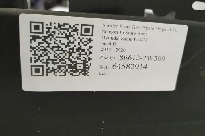 Spoiler Fusta Bara Spate Original Cu Senzori In Stare Buna Hyundai  Sa - Foto 8