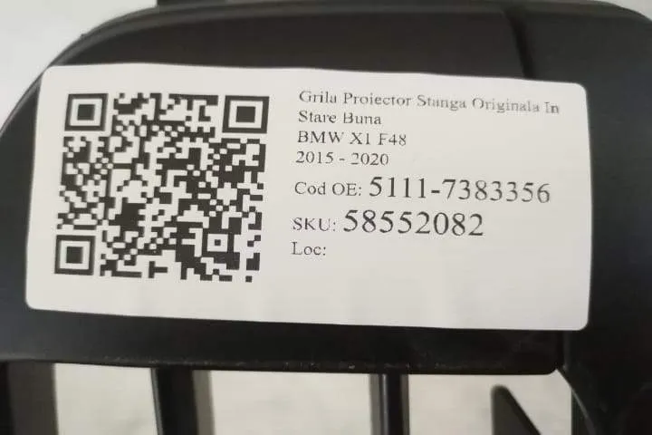 Grila Proiector Stanga Originala In Stare Buna BMW  X1  F48 [2015 - 20 - Foto 7