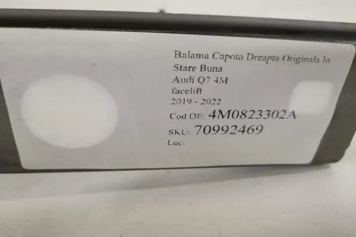Balama Capota Dreapta Originala In Stare Buna Audi  Q7  4M [facelift] - Foto 7