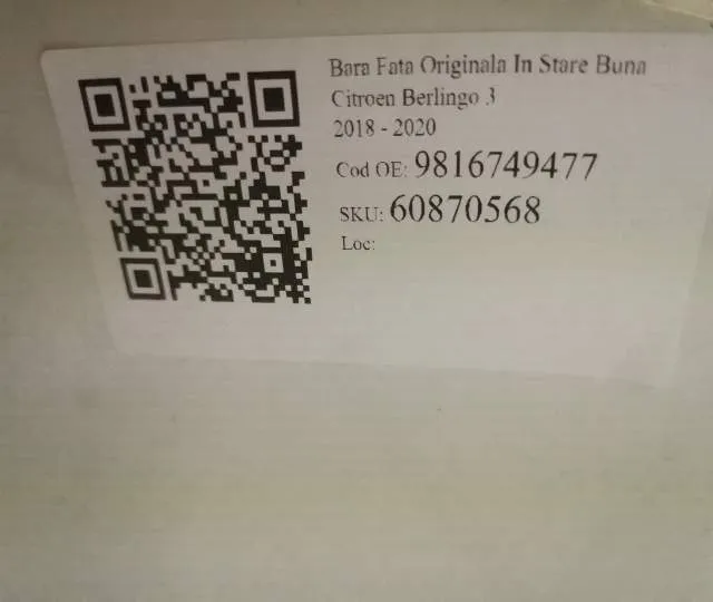 Bara Fata Originala In Stare Buna Citroen  Berlingo  3 [2018 - 2020] - Foto 8