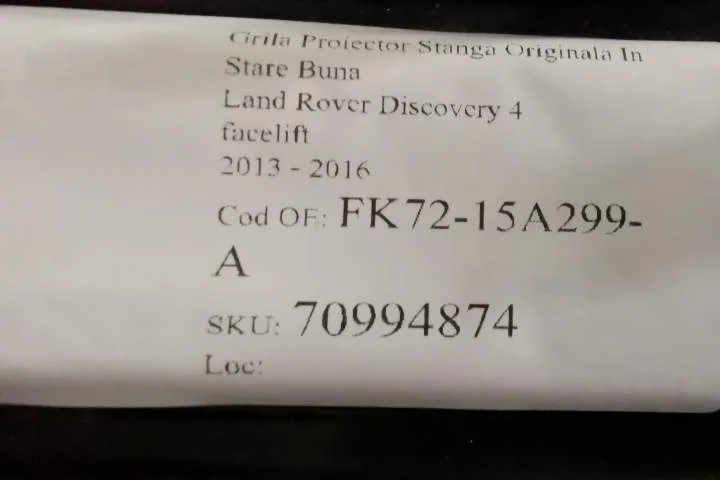 Grila Proiector Stanga Originala In Stare Buna Land Rover  Discovery - Foto 7