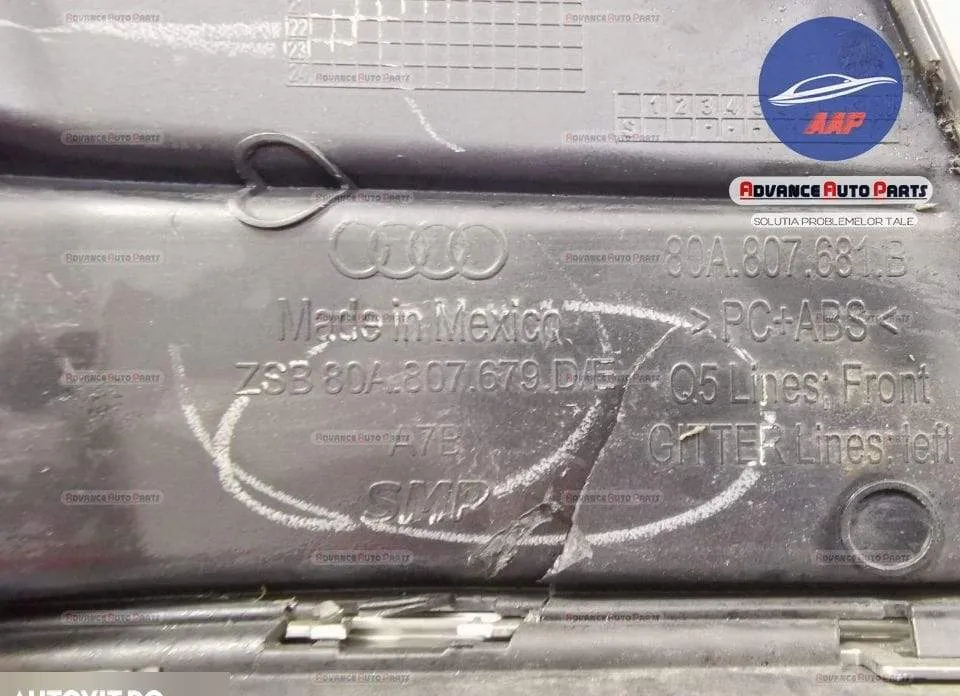 Grila stanga proiector originala in stare buna Audi  Q5  2  [2016 - 20 - Foto 6
