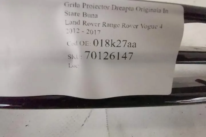 Grila Proiector Dreapta Originala In Stare Buna Land Rover  Range Rove - Foto 5