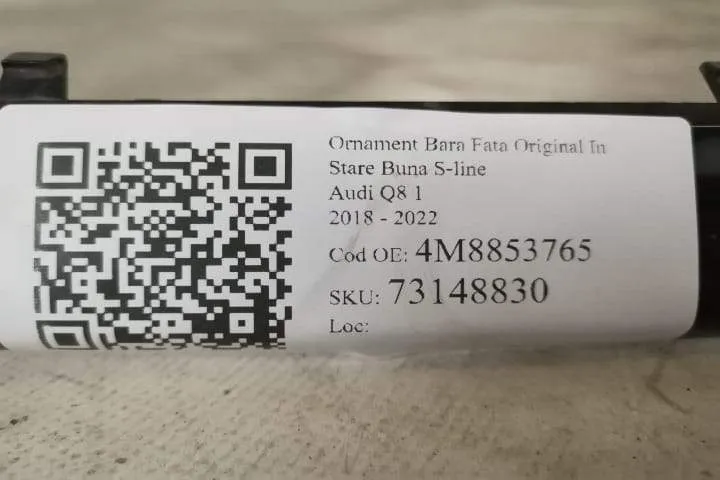 Ornament Bara Fata Original In Stare Buna S-line Audi  Q8  1 [2018 - 2 - Foto 7