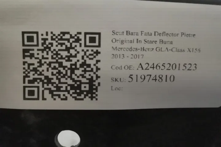 Scut Bara Fata Deflector Pietre Original In Stare Buna Mercedes-Benz - Foto 7