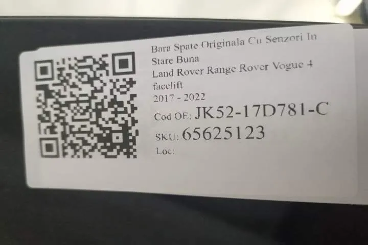 Bara Spate Originala Cu Senzori In Stare Buna Land Rover  Range Rover - Foto 8