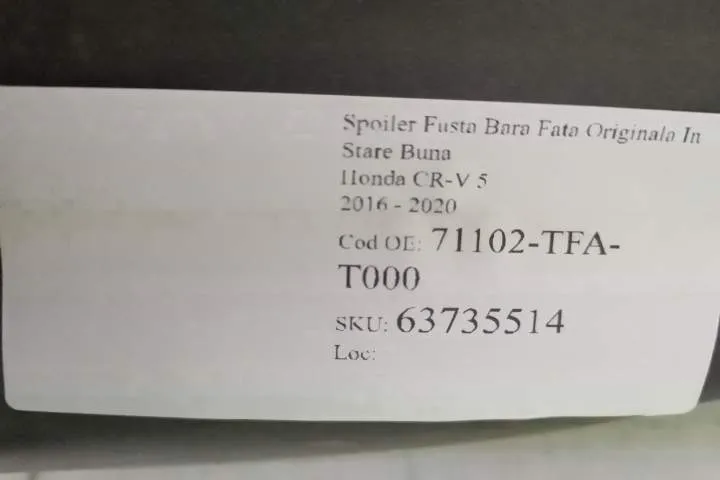 Spoiler Fusta Bara Fata Originala In Stare Buna Honda  CR-V  4 [faceli - Foto 8