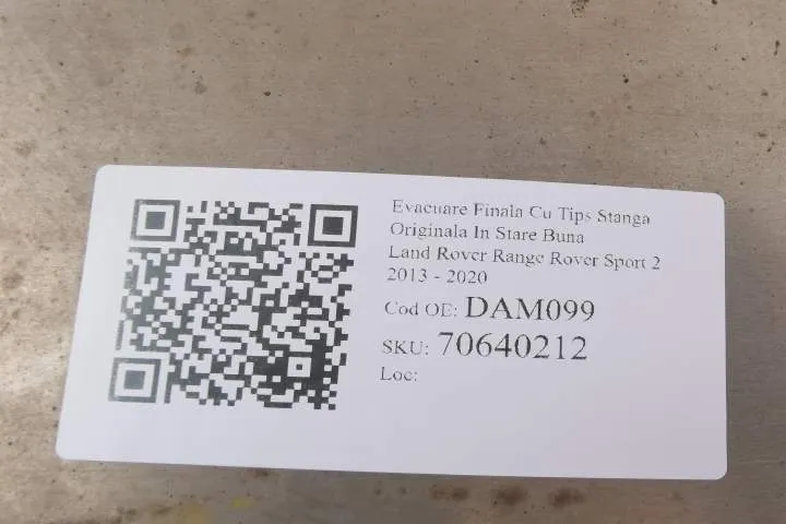 Evacuare Finala Cu Tips Stanga Originala In Stare Buna	 Land Rover  Ra - Foto 7