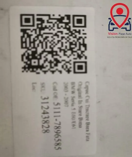 Capac Cui Tractare Bara Fata Original In Stare Buna  BMW  Seria 5  E60 - Foto 5