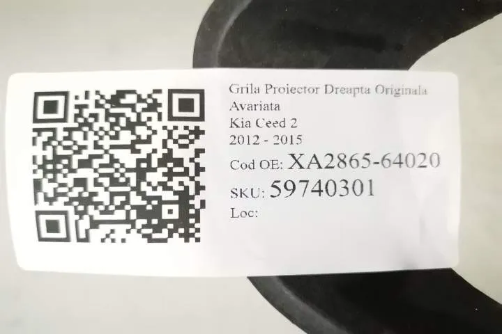 Grila Proiector Dreapta Originala Avariata Kia  Ceed  2 [2012 - 2015] - Foto 7