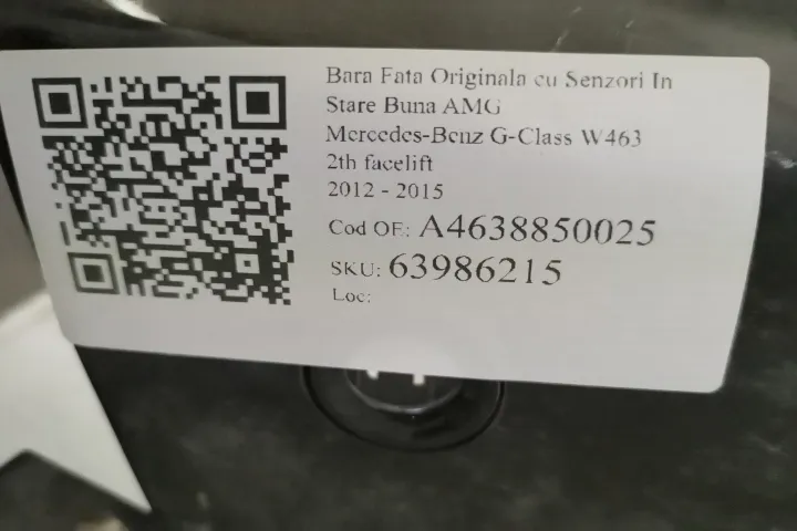 Bara Fata Originala cu Senzori Avariata AMG Mercedes-Benz  G-Class  W4 - Foto 8