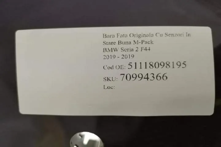 Bara Fata Originala Cu Senzori  In Stare Buna M-Pack BMW  Seria 2  F44 - Foto 7