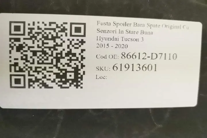 Fusta Spoiler Bara Spate Original Cu Senzori In Stare Buna Hyundai  Tu - Foto 8